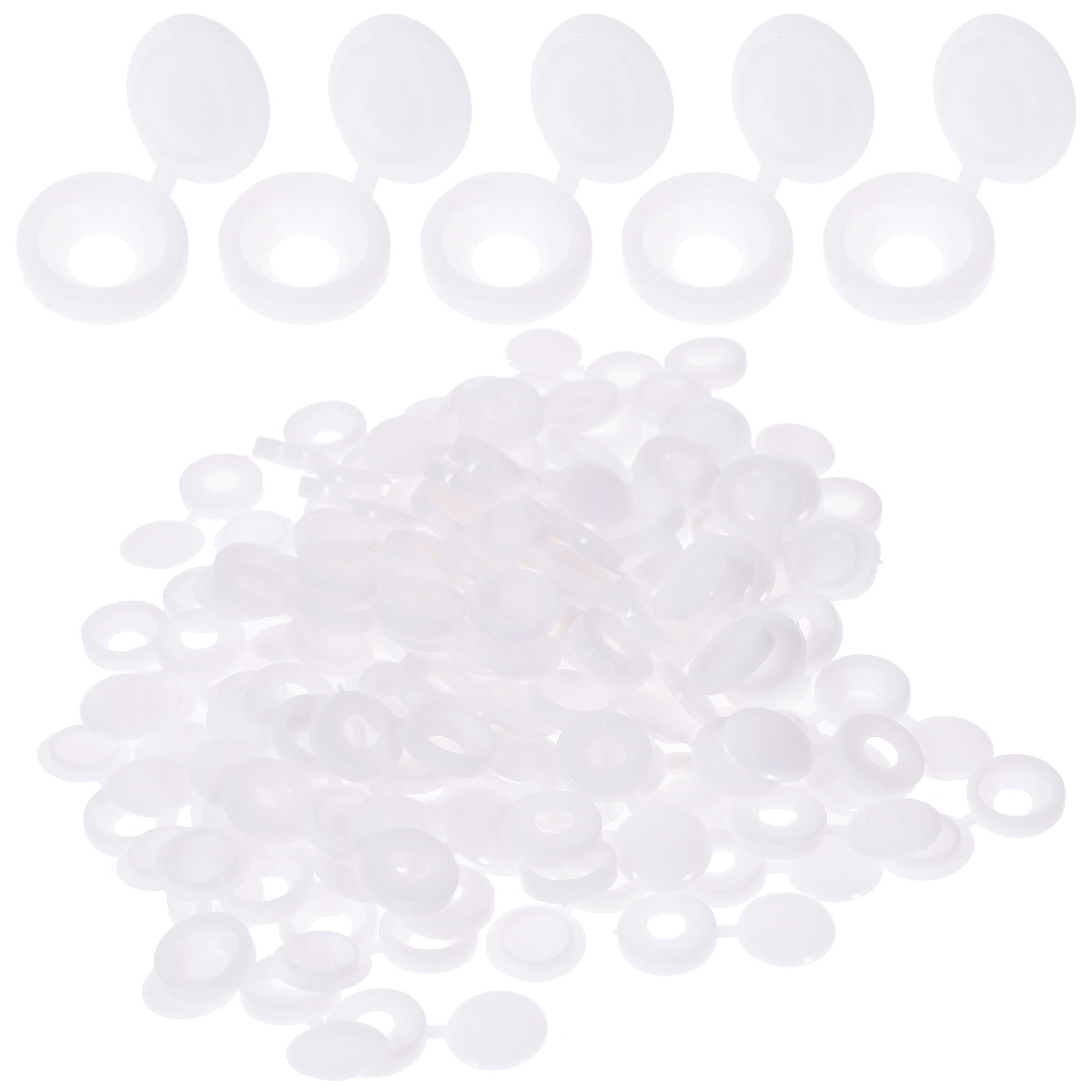 Hinge Screw Cap Caps White Hinged Cover Hinges for Kitchen