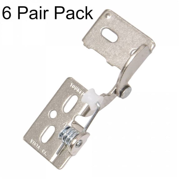 Hinge Youngdale #4 Nickel 3/8" lip inset