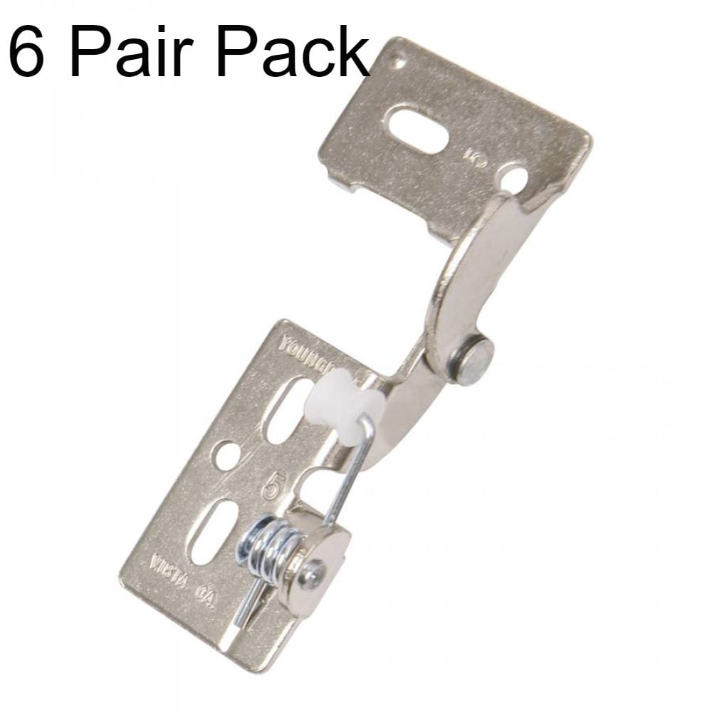 Hinge Youngdale #5 Nickel 1/4" Overlay