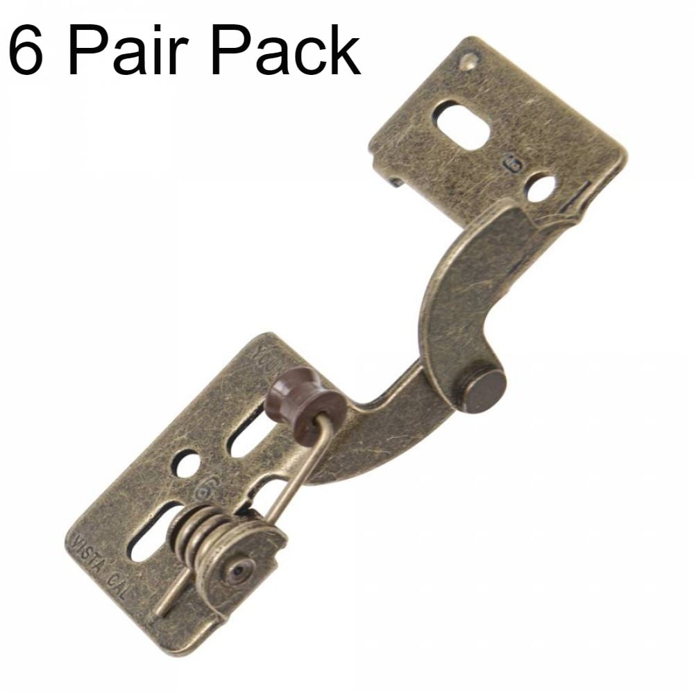 Hinge Youngdale 6 Antique Brass 1/2" Overlay