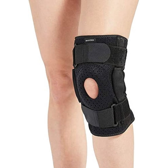 Hinged Knee Brace for Men and Women, Knee Support for Swollen ACL, Tendon, Ligament and Meniscus Injuries (Medium)