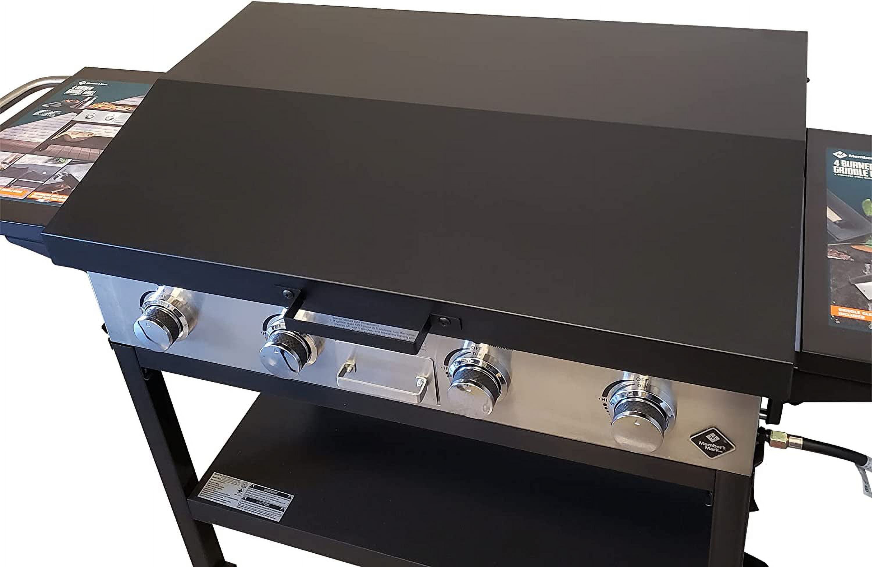 Hinged Lid for 4Burner Griddle from Sam's Club Black NOT Included