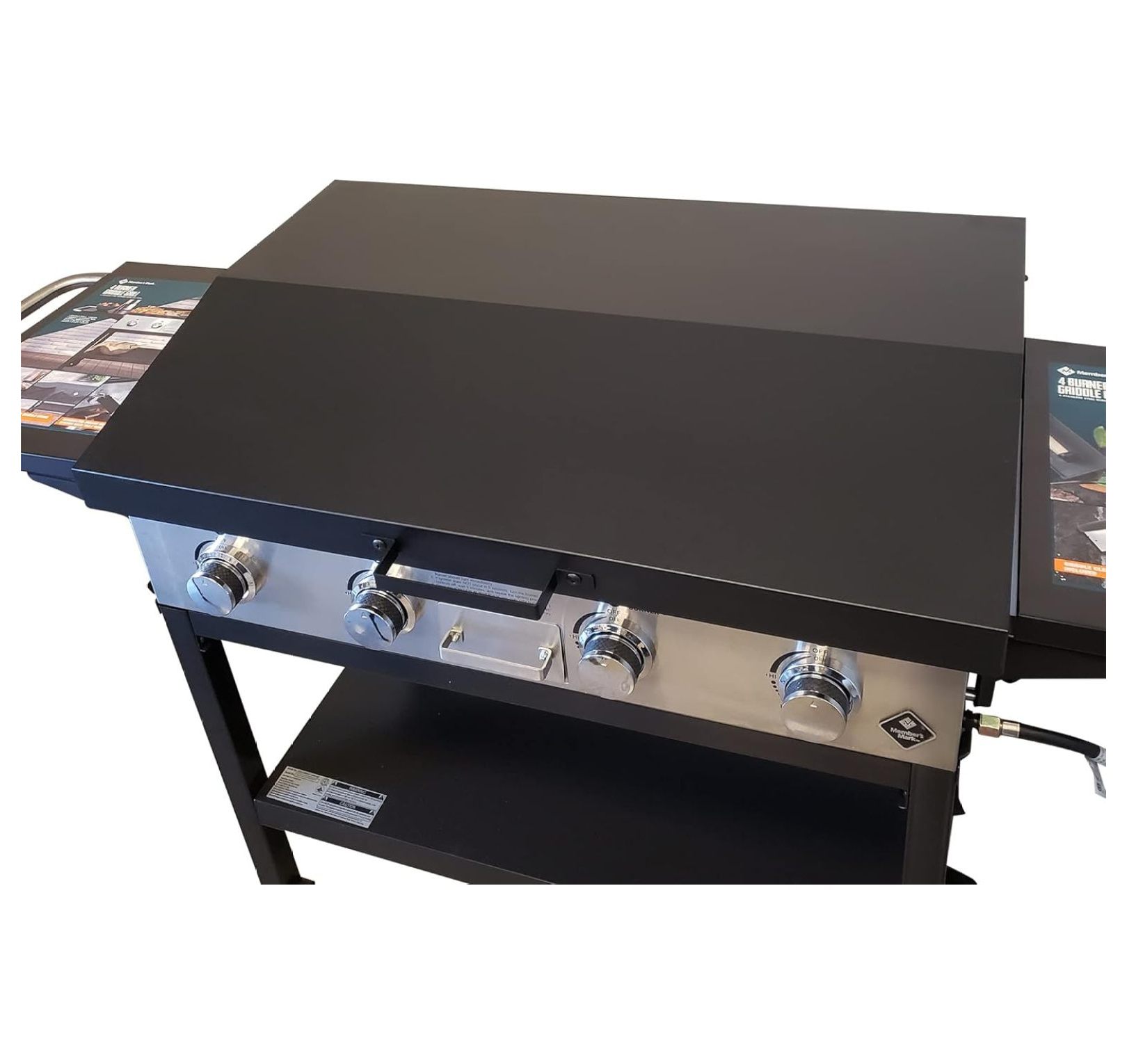 Hinged Lid for 4Burner Griddle from Sam's Club Black NOT Included