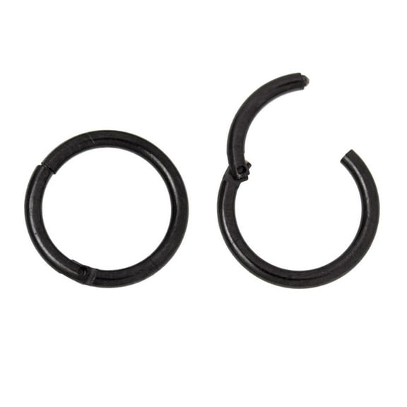 Hinged Piercing Hoops - Cartilage, Nose, Rook, Daith, Septum, Eyebrow - 16ga