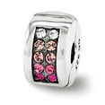 thumbnail image 1 of Sterling Silver Reflections Crystal Channel Pinks Clip Bead, 1 of 2