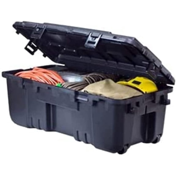 Hinged Storage Box - 108 Quarts Black