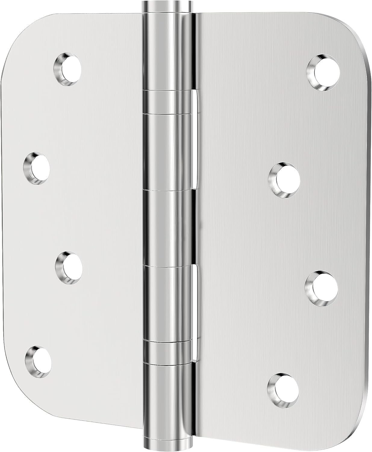 Hinges, 3 Pack Door Hinges 4 Inch Stainless Steel Hinges with Rounded 5