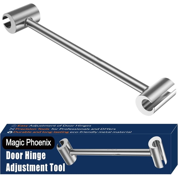 Hinges Gap Adjusting Wrench, Door Hinge Repair Tool, Upgraded Steel Double-ended Door Hinge Repair Wrench, Heavy-duty Door Hinge Adjustment Tool for Standard Round Bolts (0.315-0.75in)