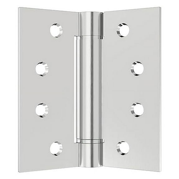 Hinges Self Closing Door Hinges 4 Inch 304 Stainless Steel Hinges Spring Loaded Hinges with Adjustable Tension Square Corners Heavy Duty Hinges 2 Pack
