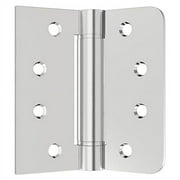 Hinges Self-Closing Door Hinges 4Inch 304 Stainless Steel Hinges Spring Hinge Heavy Duty Hinges with Square Rounded 5/8 Radius Corner Adjustable Tension 2 Pack