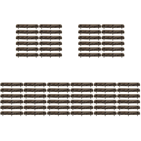 NICERIO Nicerio Iron Hinges Dark Brown for Wooden Boxes and Cabinets 60Pcs
