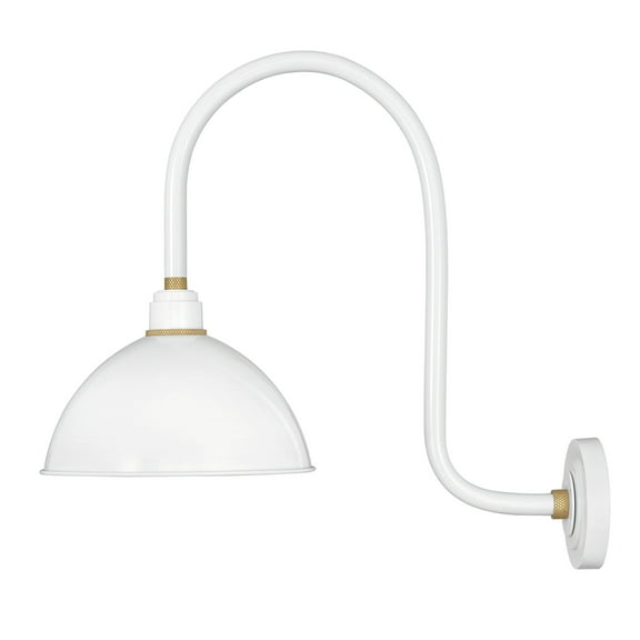 Hinkley Lighting 10574 Foundry 1 Light 24" Tall Outdoor Wall Sconce - White