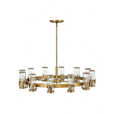 38109HB-Hinkley Lighting-Reeve - 12 Light Large Chandelier in Traditional-Transitional Style - 35.75 Inches Wide by 9 Inches High-Heritage Brass