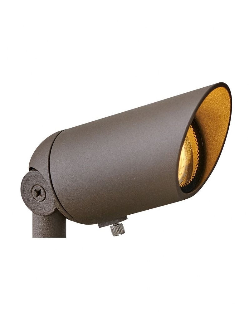 Textured Brown Aluminum LED Spot Light - Outdoor Wet Rated