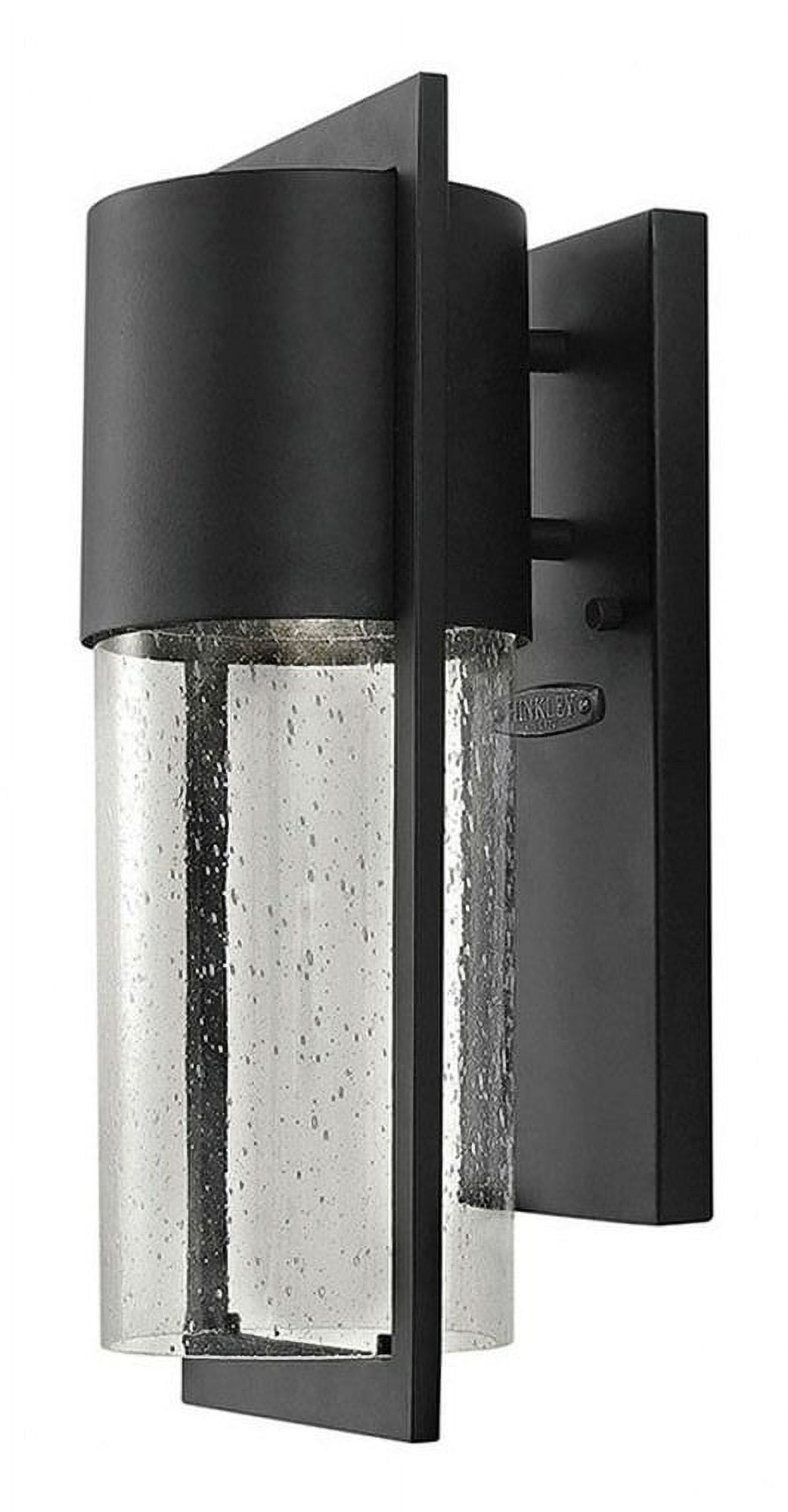 Shelter Buckeye Bronze 1-Light Outdoor Wall Lantern with Clear Seedy Glass