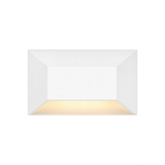1.9W 1 Led Medium Rectangular Deck Sconce In Modern-3 Inches Tall And 5 Inches Wide-Matte White Finish Hinkley Lighting 15225Mw