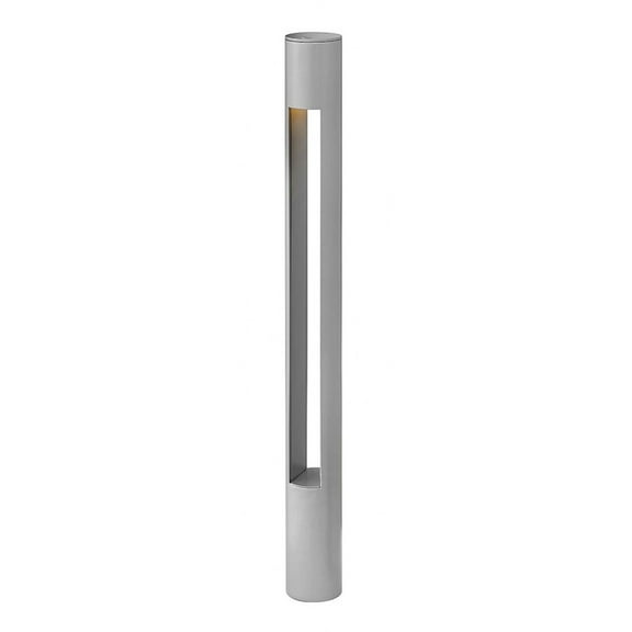 4W 1 Led Round Small Bollard 2 Inches Wide By 20 Inches High-Titanium Finish Hinkley Lighting 15501Tt