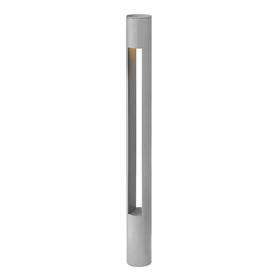 4W 1 Led Round Small Bollard 2 Inches Wide By 20 Inches High-Titanium Finish Hinkley Lighting 15501Tt