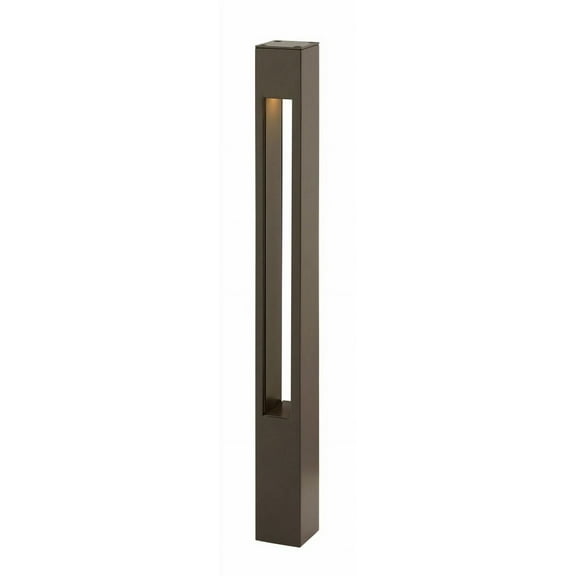 4W 1 Led Square Small Bollard 2 Inches Wide By 20 Inches High-Bronze Finish Hinkley Lighting 15502Bz