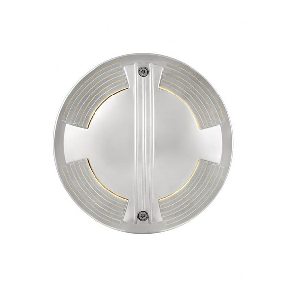 Sparta 7 Inch Led Round Quad-Directional Well Light Stainless Steel Landscaping Indicator Hinkley Lighting 15742Ss