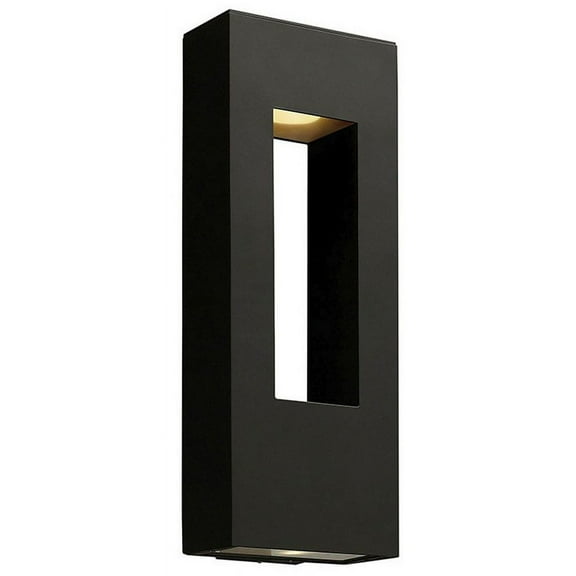 4 Inch 2 Light Large Outdoor Wall Lantern-Satin Black Finish-Gu10 Lamp Base Type Hinkley Lighting 1649Sk-Ll