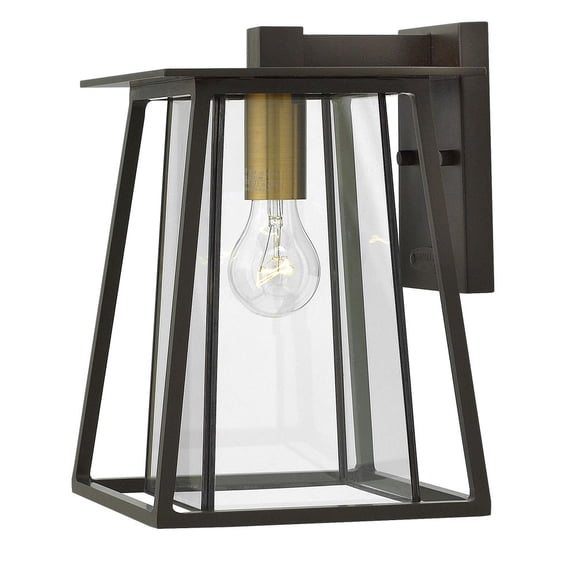 2100KZ Hinkley Lighting Walker - One Light Small Outdoor Wall Mount in Transitional and Craftsman Style - 8.25 Inches Wide by 12.25 Inches