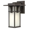 thumbnail image 1 of Hinkley Lighting 2230 11.75" Height 1-Light Lantern Outdoor Wall Sconce with Etched Seedy Shade from the Manhattan Collection, 1 of 6