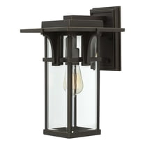 Hinkley Lighting 2324 15" Height 1-Light Lantern Outdoor Wall Sconce from the Manhattan Collection