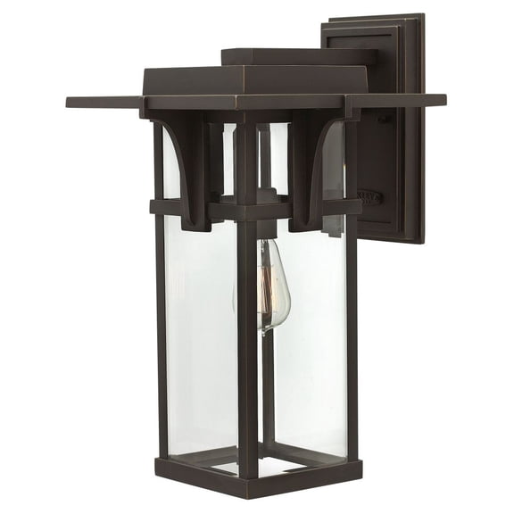 Hinkley Lighting 2325 18.5" Height 1-Light Lantern Outdoor Wall Sconce from the Manhattan Collection