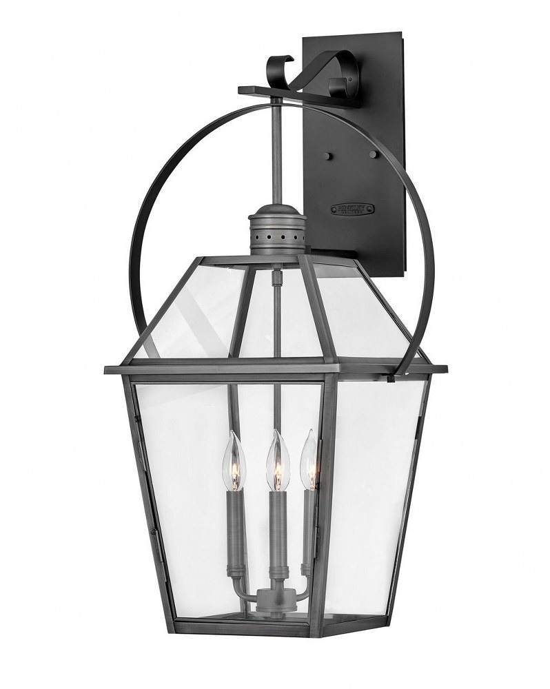 Hinkley Lighting 2778 Nouvelle 3 Light 31" Tall Outdoor Wall Sconce - Blackened Brass - image 1 of 2