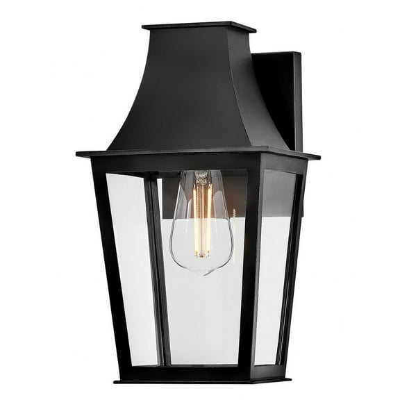 28890BK Hinkley Lighting Georgetown - 12W 1 LED Outdoor Small Wall Mount Lantern-12.5 Inch Tall and 7 Inch Wide-Black Finish