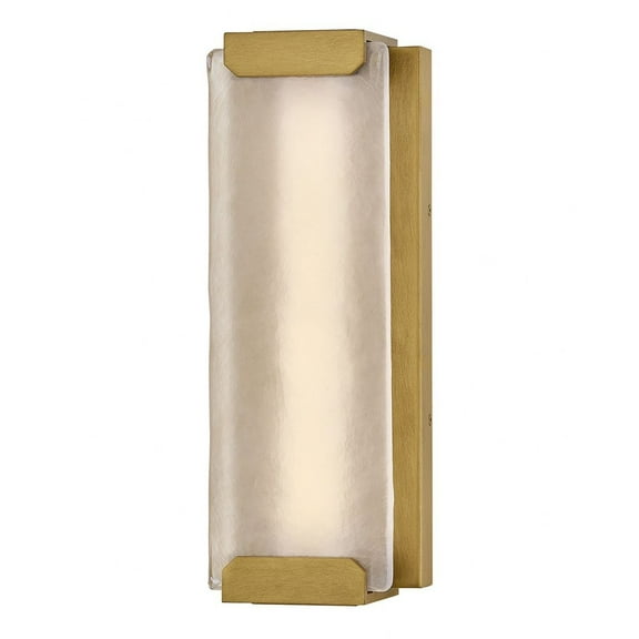 28974HB-Hinkley Lighting-Zayde - 8W LED Outdoor Medium Wall Mount Lantern-16 Inch Tall and 6 Inch Wide-Heritage Brass Finish