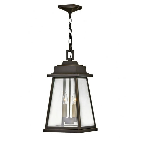 2942OZ-Hinkley Lighting-Bainbridge - Two Light Outdoor Hanging Lantern in Traditional Style - 10 Inches Wide by 20.25 Inches High