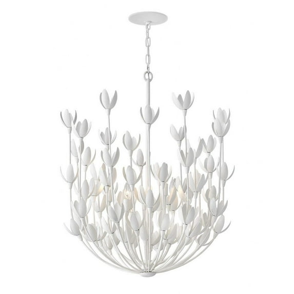 6 Light Large Multi Tier Chandelier In Transitional And Bohemian Style-34.25 Inches Tall And 26.25 Inches Wide-Textured Plaster Finish Hinkley