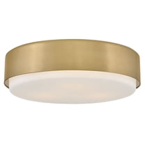 30075LCB Hinkley Lighting Cedric - 30W 3 LED Medium Flush Mount-4.75 Inch Tall and 18 Inch Wide-Lacquered Brass Finish