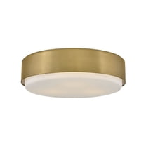 30075LCB Hinkley Lighting Cedric - 30W 3 LED Medium Flush Mount-4.75 Inch Tall and 18 Inch Wide-Lacquered Brass Finish