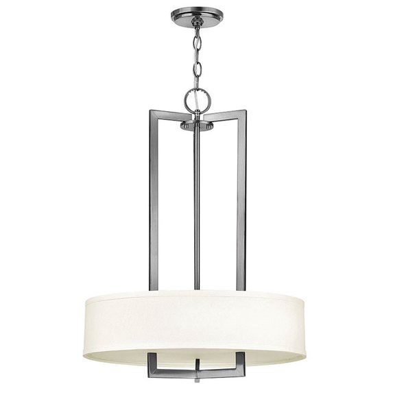 Hinkley Lighting 3203AN-LED Hampton 26-1/2" 3 Light LED Foyer Pendant,Antique Ni
