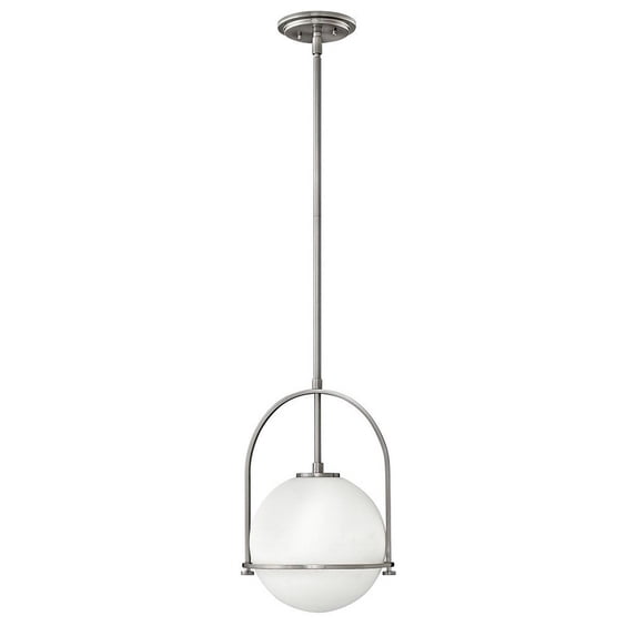 3407BN Hinkley Lighting Somerset - 1 Light Medium Pendant in Transitional Style - 11.5 Inches Wide by 17 Inches High-Brushed Nickel Finish