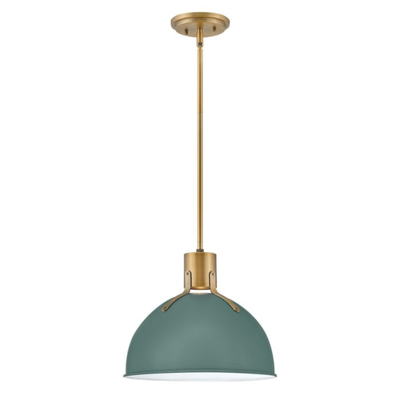 3487SGN Hinkley Lighting Argo - 14 Inch 6.5W 1 LED Small Pendant-Sage Green Finish