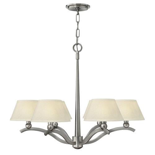 Hinkley Lighting 4616BN Whitney Brushed Nickel 6 Light Chandelier
