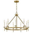 thumbnail image 1 of 47475LCB Hinkley Lighting Copley - 45W 9 LED Medium Ring Chandelier-20 Inch Tall and 27.75 Inch Wide-Lacquered Brass Finish, 1 of 8