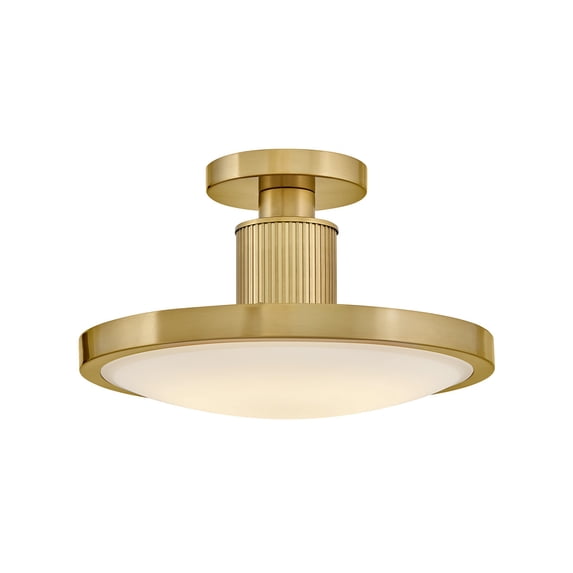 Hinkley Lighting 47593LCB Kieran 15" Wide Led Semi-Flush Ceiling Fixture - Brass