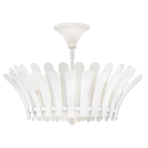47693TXP Hinkley Lighting Reina - 15W 3 LED Medium Semi-Flush Mount-13.75 Inch Tall and 20 Inch Wide-Textured Plaster Finish