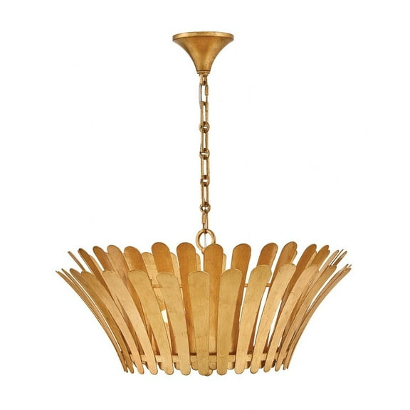 47694DA Hinkley Lighting Reina - 15W 3 LED Medium Tapered Chandelier-12 Inch Tall and 25.5 Inch Wide-Distressed Brass Finish