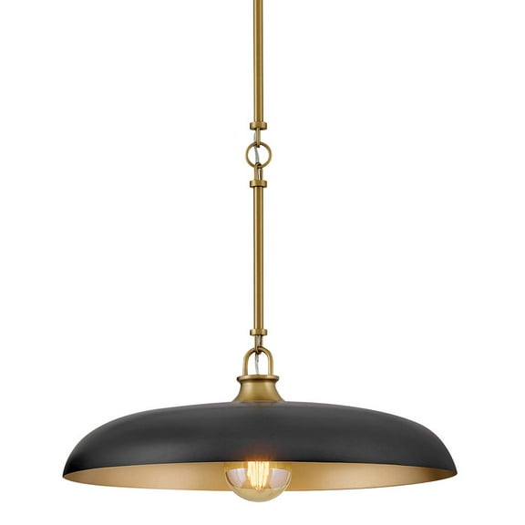 Hinkley Lighting 48167 Sadie 18" Wide Pendant - Lacquered Brass / Black