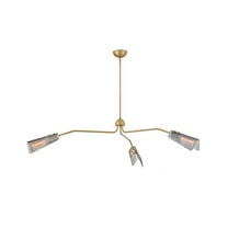 48303LCB Hinkley Lighting Altman - 30W 3 LED Extra Large Low Profile Chandelier-11.5 Inch Tall and 60 Inch Wide-Lacquered Brass Finish