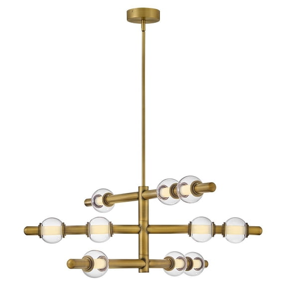 48335LCB Hinkley Lighting Saxon - 50W LED Large Chandelier-14.25 Inch Tall and 36 Inch Wide