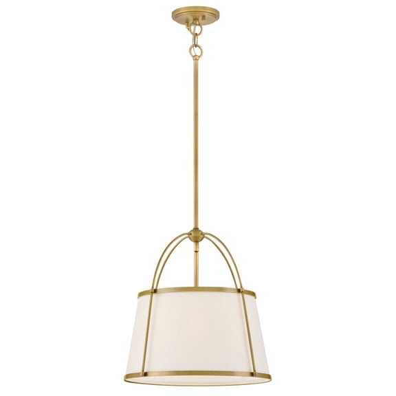 4894LDB-OW Hinkley Lighting Clarke - 12W 1 LED Large Pendant-16.25 Inches Tall and 16.25 Inches Wide