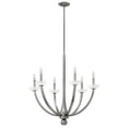 thumbnail image 1 of Hinkley Lighting 4926BN Splendor 28" Brushed Nickel 6-Light Chandelier, 1 of 1