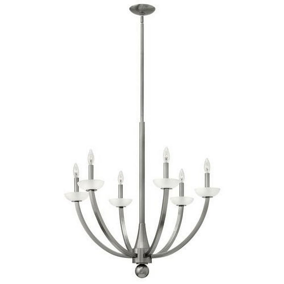 Hinkley Lighting 4926BN Splendor 28" Brushed Nickel 6-Light Chandelier